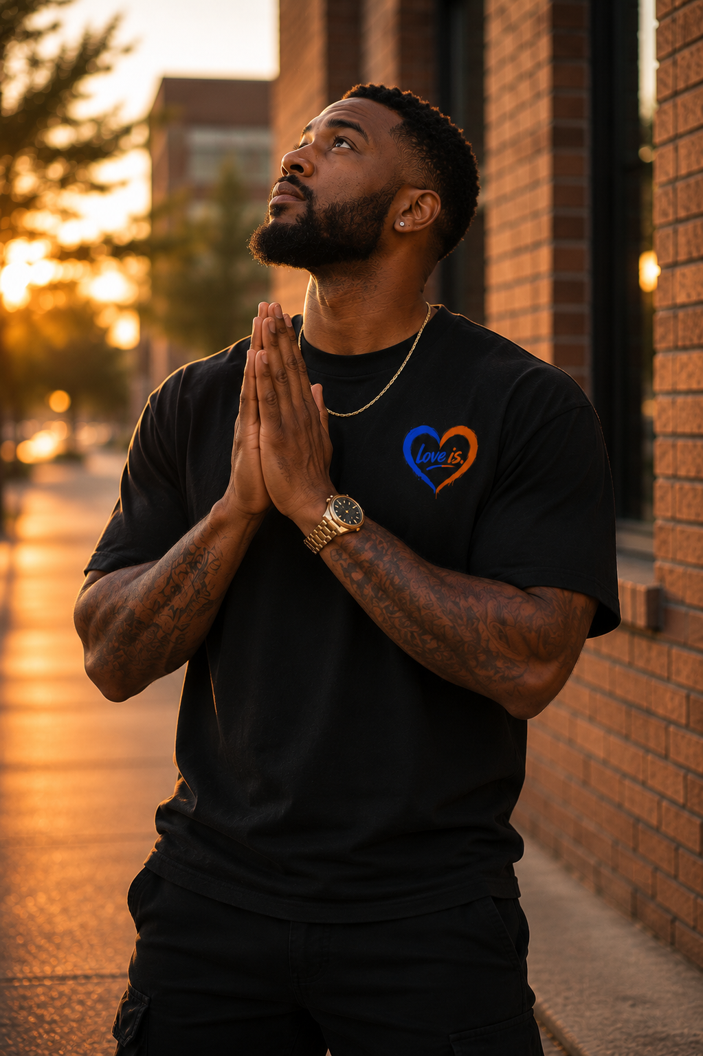 love is. Because GOD is. | Faith-Based Christian Graphic Tee