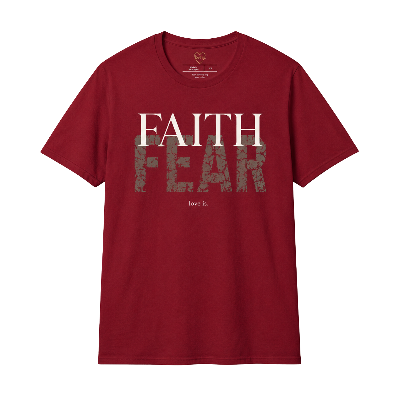 Faith Over Fear T-Shirt | Inspirational Christian Graphic Tee | Motivational Unisex Shirt