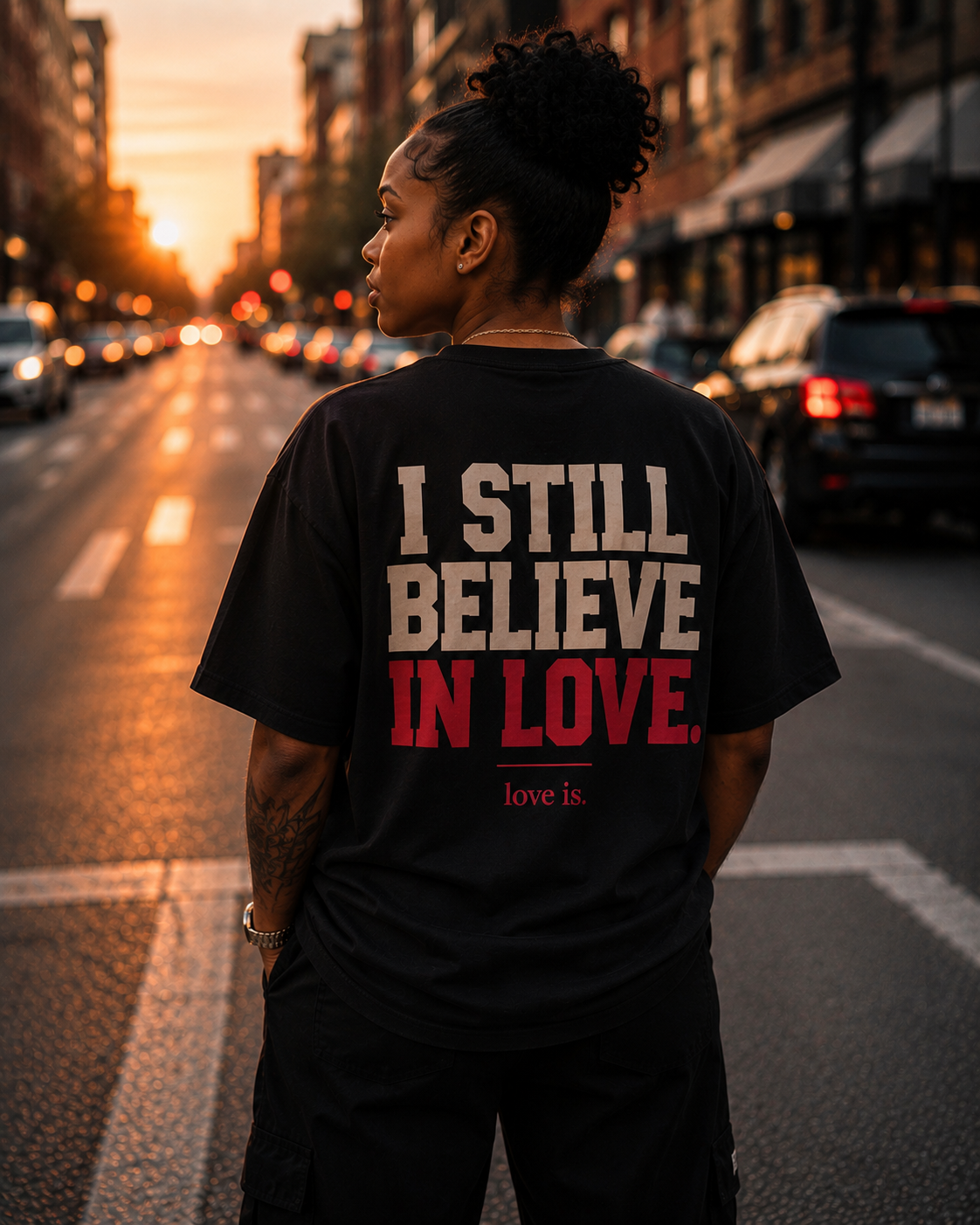 I Still Believe in Love Oversized Heavyweight T-Shirt
