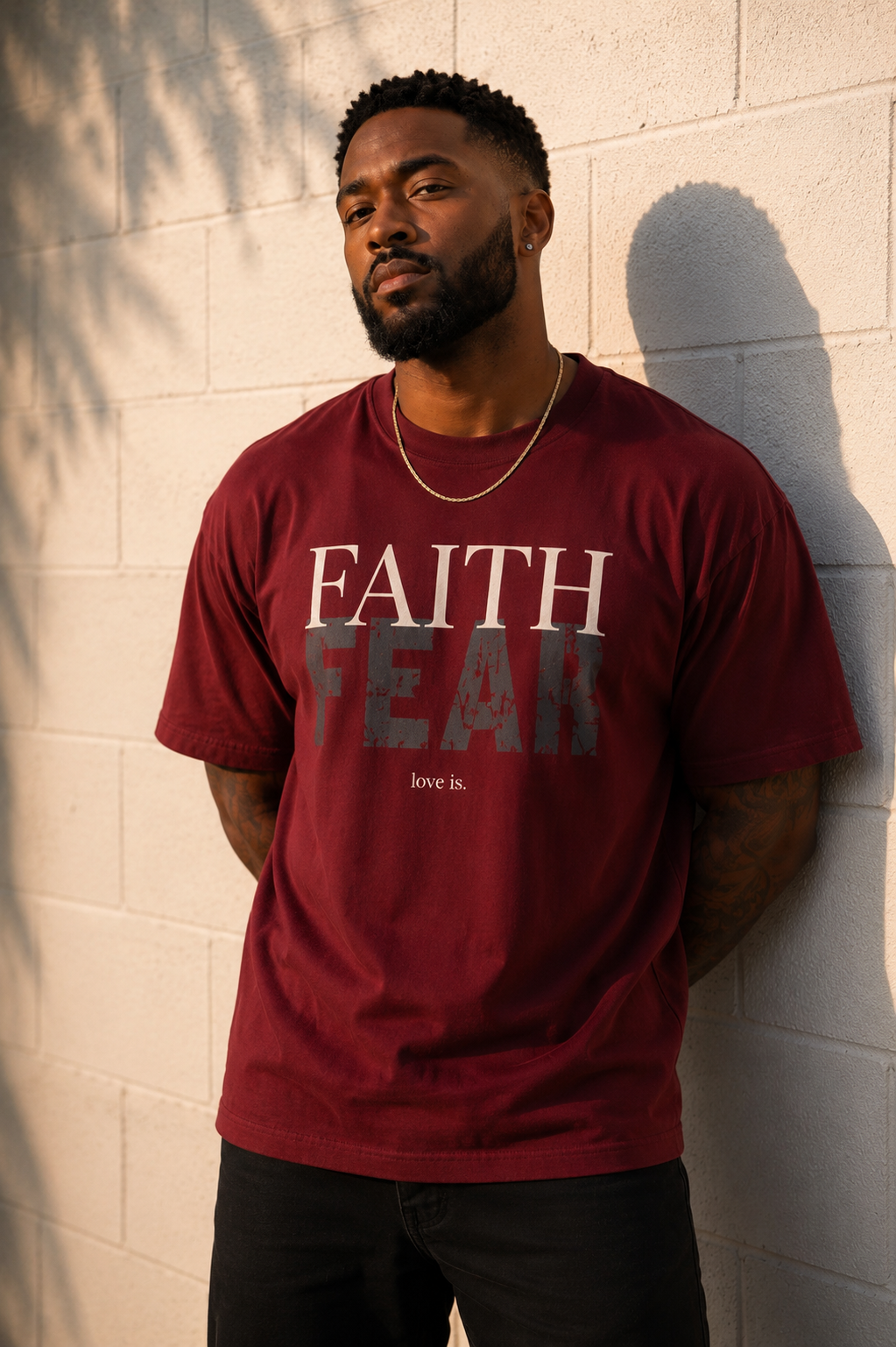 Faith Over Fear T-Shirt | Inspirational Christian Graphic Tee | Motivational Unisex Shirt
