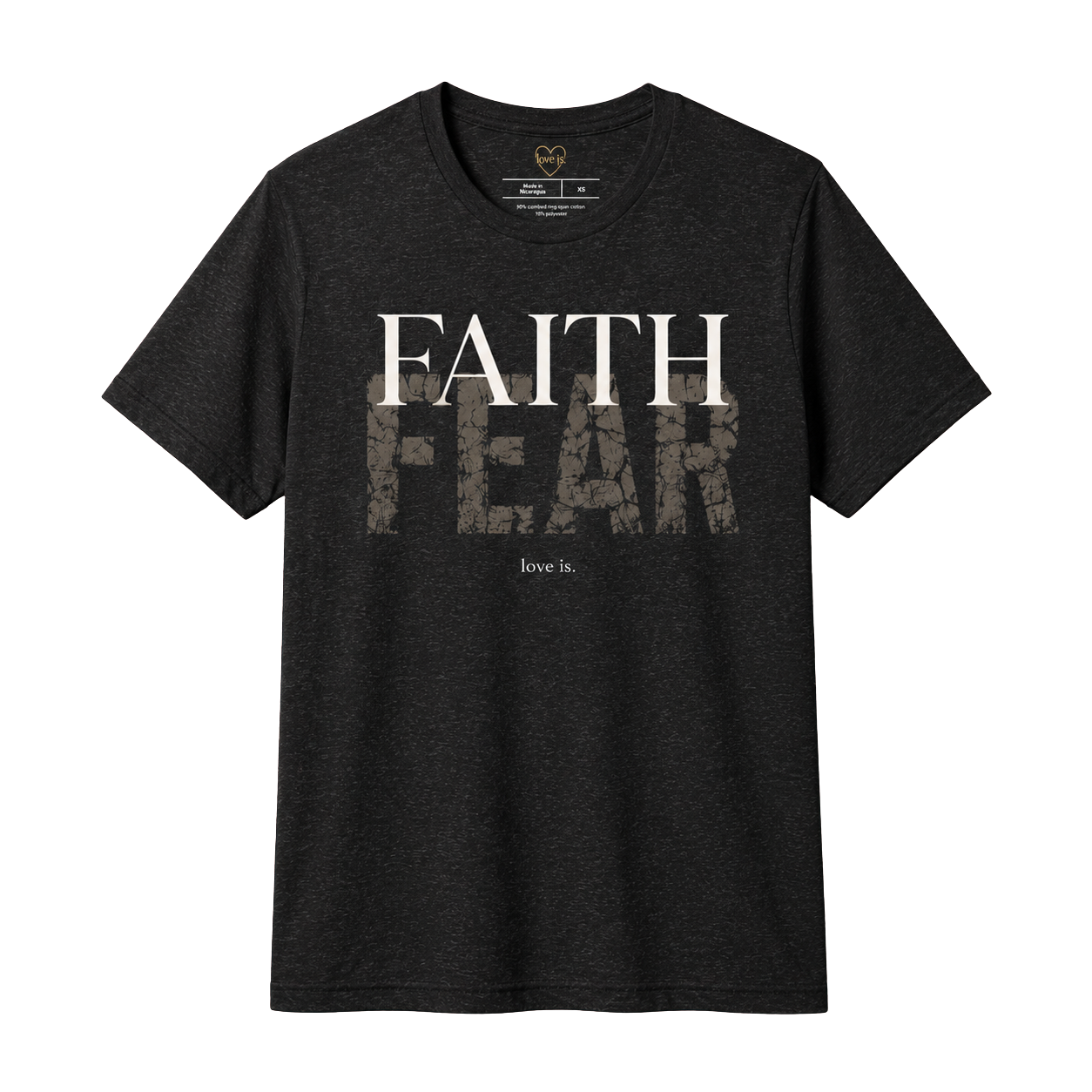 Faith Over Fear T-Shirt | Inspirational Christian Graphic Tee | Motivational Unisex Shirt